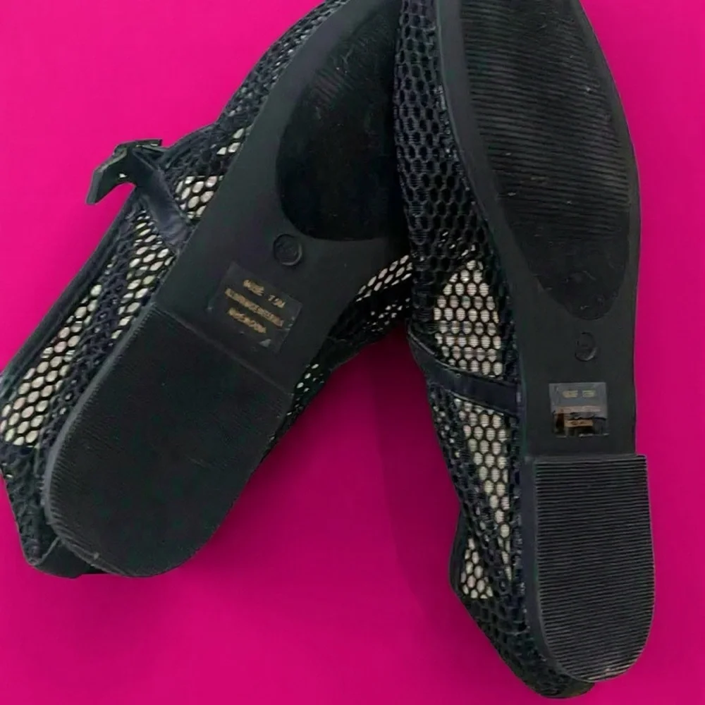 Sincerely Jules “Muse” Black Mesh Women's Ballet Flats US 7.5 - Picture 5 of 8